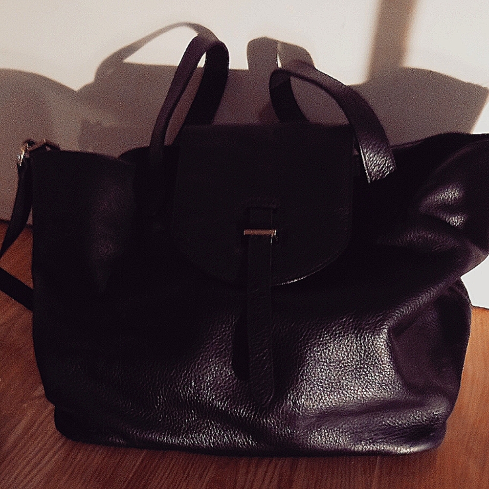 Meli melo leather handbag